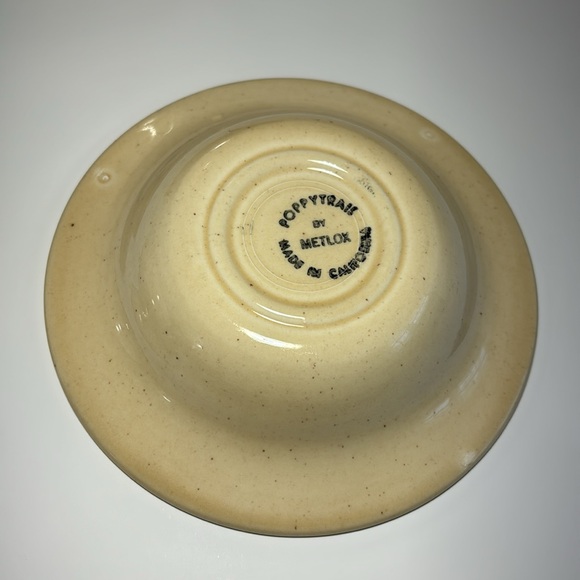 Metlox Poppytrail Fruit Dessert Sauce Bowls USA Homestead Provincial Rooster 6” - Picture 10 of 11